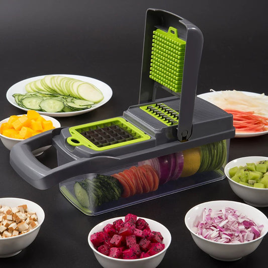 Multifunctional Vegetable Chopper and Slicer – 11-in-1 Kitchen Tool